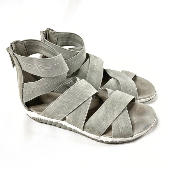 Sorel Shoes - Sorel Out N About Plus Elastic Strappy Sandals Size 7.5 Grey